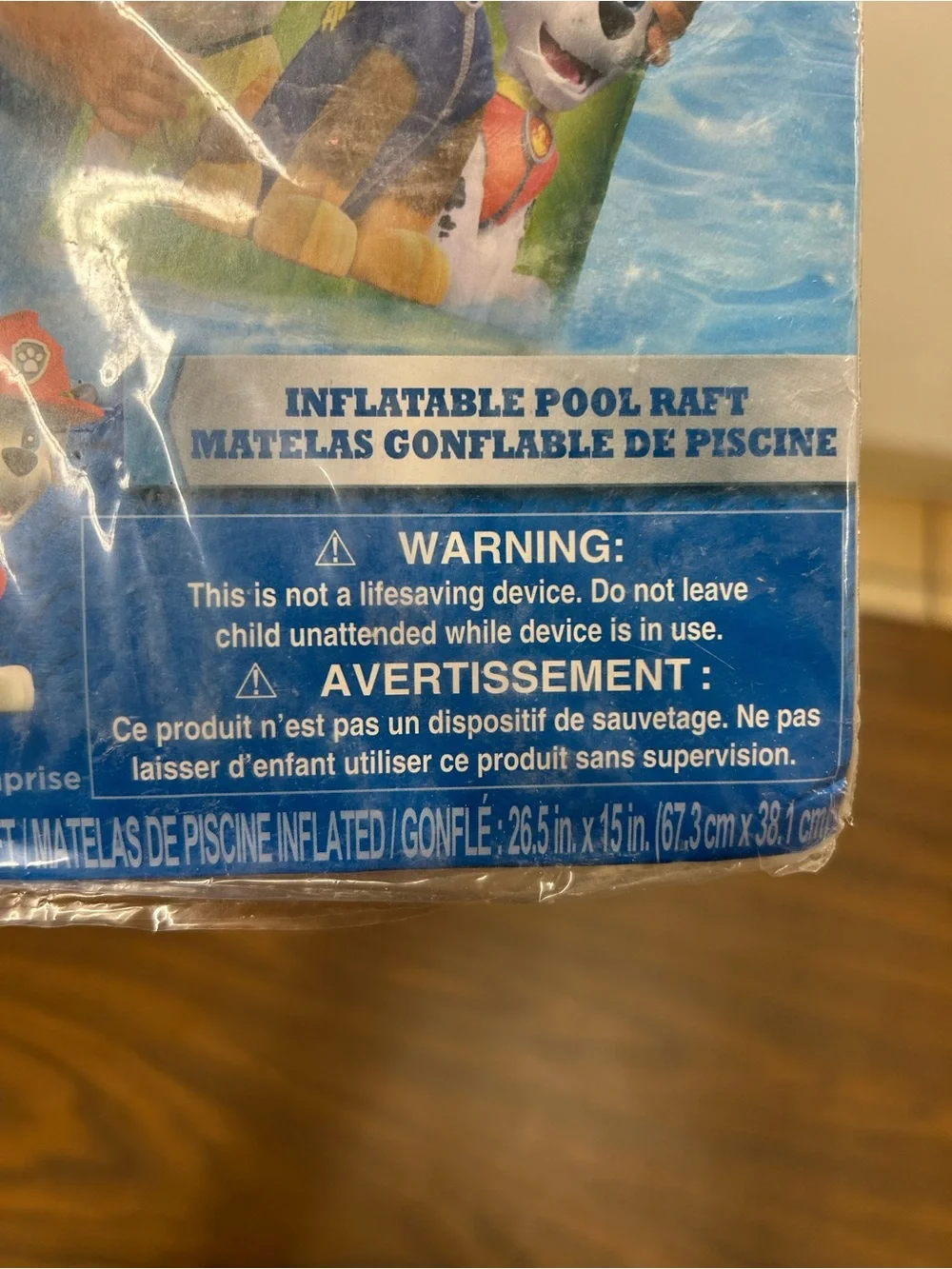 New Nickelodeon PAW Patrol Inflatable Pool Raft - Blue/Green 3 Available